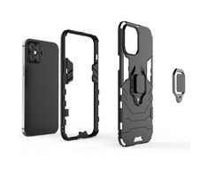 Dėklas Pferd TakeMe Armor galinio dangtelio dėklo stovas / piršto žiedas / magnetinis automobilinis laikiklis Samsung Galaxy S22 Plus 5G (S906B) juodas