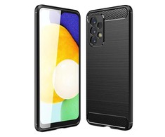 Pferd TakeMe CARBON efekto TPU itin plonas galinio dangtelio dėklas Samsung Galaxy M23 5G (M236B) / A23 5G (A235F) Juodas
