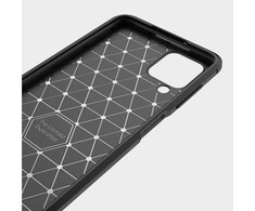 Pferd TakeMe CARBON efekto TPU itin plonas galinio dangtelio dėklas, skirtas Samsung Galaxy A12 (A125F) juodas