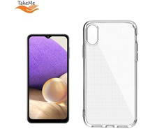 Pferd TakeMe „Clear“ serijos skaidrus 2 mm plonas galinio dangtelio dėklas, skirtas Samsung Galaxy A32 (A326) 5G