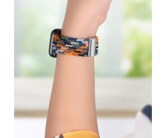 Pferd TakeMe Fabric dirželis, skirtas Apple Watch Ultra 8/7/6 / SE / 5/4/3/2 (49mm / 45mm / 44mm / 42mm) Baltas