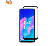 TakeMe HARD Ceramic Pilnas virsmas Aizsargstikls priekš Huawei P40 Lite / P40 Lite E Melns