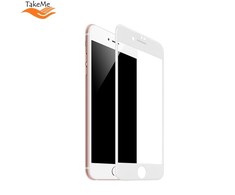 Pferd TakeMe HARD keraminis viso paviršiaus ekrano apsauginis stiklas, skirtas Apple iPhone SE (2020 / 2022) / 7 / 8 baltas