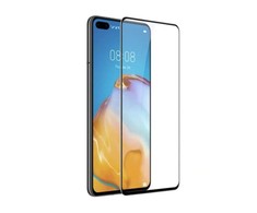 TakeMe HARD Ceramic Pilnas virsmas Aizsargstikls priekš Huawei P40 Melns