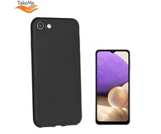 Pferd TakeMe Soft jausmas itin plonas matinis galinio dangtelio dėklas, skirtas Samsung Galaxy A32 (A326) 5G Juodas