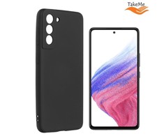 Pferd TakeMe Soft jausmas itin plonas matinis galinio dangtelio dėklas, skirtas Samsung Galaxy A53 5G (A536U) juodas