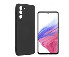 Pferd TakeMe Soft jausmas itin plonas matinis galinio dangtelio dėklas, skirtas Samsung Galaxy A53 5G (A536U) juodas