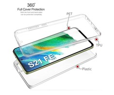 TakeMe Ultra Slim 0,3 mm galinis dėklas Samsung Galaxy S21 FE (G990B) skaidrus