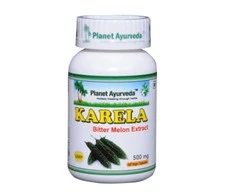 Ayumi Naturals Kartusis melionas Karela, Planet Ayurveda, ekologiškas, 60 kapsulių