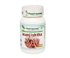 Ayumi Naturals Maisto papildas Manjishtha, ekologiška, Planet Ayurveda, 60 kapsulių