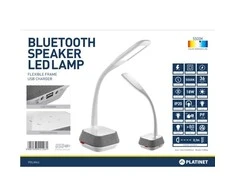 Platinet stalinė lempa su garsiakalbiu ir USB įkrovikliu PDLM6U 18W (44126)