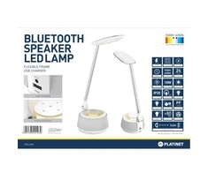 Platinet stalinė lempa su garsiakalbiu ir USB įkrovikliu PDLU9A 18W (44123)
