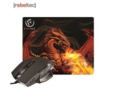Pelė Rinkinys Rebeltec Raudona Dragon