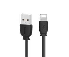 USB kabelis Remax RC-134i Lightning 2.1A juodas 1.0m