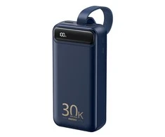 Powerbank 22,5W 30000mAh PD + QC Remax Bole Series mėlynos spalvos