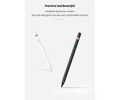 Riff Active Superfine NIB Stylus Pen įkraunamas su didelio jautrumo 1,4 mm Superfine Android / iOS Baltas