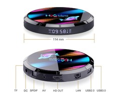 Vaizdo grotuvas Multimedijos grotuvas Riff Riff H96 32GB 4K Multimedia grotuvas Smart TV Box 4GB +64GB Android 9.0 Wi-Fi / BT Amlogic S905 Juodas