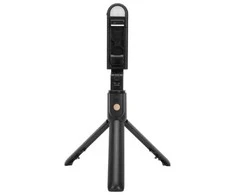 Riff K10-S Universali belaidė asmenukių lazda (išplėsti 70 cm) su trikoju / veidrodžiu / LED lempute / užrakto mygtuku juoda