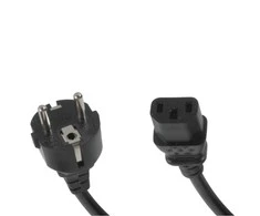 Riff maitinimo kabelis universalus Euro/IEC C13 Standart 3Pin 1,5m Juodas (OEM)