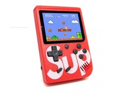 Riff Retro mini Sup žaidimų konsolė (3 colių LCD) su 400 žaidimų + laidai televizoriui ir įkrovimui Raudona