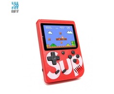 Riff Retro mini Sup žaidimų konsolė (3 colių LCD) su 400 žaidimų + laidai televizoriui ir įkrovimui Raudona