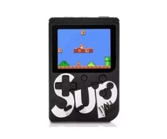 Žaidimų konsolė Riff Retro mini Sup Game (3" LCD) su 400 žaidimų, Juoda
