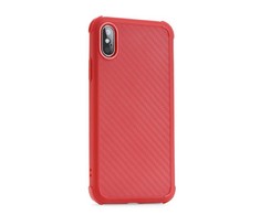 Roar Anti-Shock Armor Carbon Silicone galinio dangtelio dėklas, skirtas Apple iPhone 11 Pro Raudona