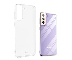 iLike „Roar Jelly Clear Anti-Bacteria Slim“ galinio dangtelio dėklas, skirtas Samsung Galaxy S21 Plus (G996B) Skaidrus