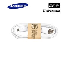 „Samsung ECB-DU4AWE G900 S5“ / universalus „Micro USB 2.0“ duomenų ir įkroviklio kabelis, 1 m baltas (OEM)