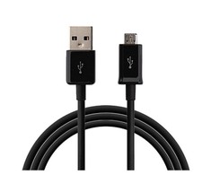 „Samsung ECB-DU4EBE“ universalus „Micro USB 2.0“ duomenų ir įkroviklio kabelis 1,5 m juodas (OEM)