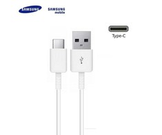 Samsung EP-DG970BWE Galaxy S10 / S10+ / S10e USB 2.0 iki Type-C 3.1 Qualcom duomenų ir įkrovimo kabelis 1,2 m baltas (OEM)