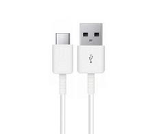Samsung EP-DG970BWE Galaxy S10 / S10+ / S10e USB 2.0 iki Type-C 3.1 Qualcom duomenų ir įkrovimo kabelis 1,2 m baltas (OEM)