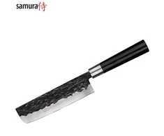 Samura BLACKSMITH universalus virtuvinis peilis Nakiri 6,6"/168mm iš AUS 10 Kaltas plienas 58 HRC