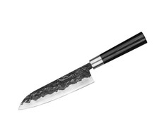 Samura BLACKSMITH universalus virtuvinis peilis Santoku 7,2"/182mm iš AUS 10 Kaltas plienas 58 HRC