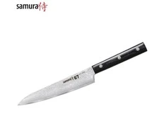Samura DAMASCUS 67 Universalus virtuvinis peilis 6,0"/150 mm iš AUS 10 Damasko plieno 61 HRC (67 sluoksniai)