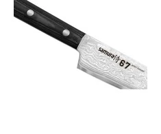 Samura DAMASCUS 67 Universalus virtuvinis peilis 6,0"/150 mm iš AUS 10 Damasko plieno 61 HRC (67 sluoksniai)