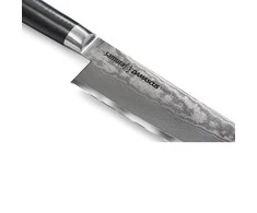 Samura DAMASCUS universalus virtuvės šefo peilis 240 mm iš AUS 10 Damasko plieno 61 HRC (67 sluoksniai)