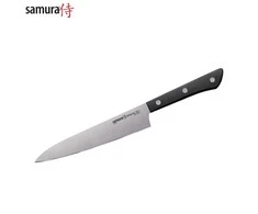 Samura HARAKIRI universalus virtuvinis peilis 6,0"/150mm 59 HRC su juoda rankena