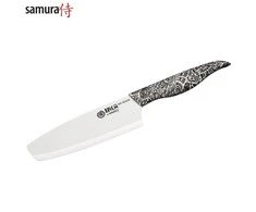 Sia Samura Latvija Keraminis Peilis nakiri 16,5cm „INCA" baltas