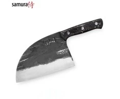 „Samura MadBull“ serbų kirvis smulkintuvas 3x110x180 mm su Marbe Carbon G10 rankena Aus-8 60 HRC