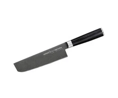 Samura MO-V Stonewash smulkinimo kirvis Nakiri peilis 167mm iš AUS 8 japoniško plieno 59 HRC