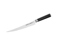 Samura MO-V virtuvės universalus ilgas pjaustymo peilis 251 mm iš AUS 8 japoniško plieno 59 HRC
