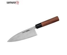 Samura OKINAWA universalus virtuvės peilis Deba 6,7"/170mm iš AUS 8 japoniško plieno 59 HRC