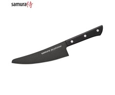 Samura Shadow Small Chef's Kitchen peilis 166 mm AUS-8 nelipni tamsi danga 58 HRC