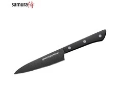 Samura SHADOW Universalus peilis su juoda nepridegančia danga 4,7"/120mm iš AUS 8 Japoniško plieno 59 HRC