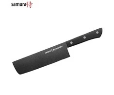 Samura SHADOW Universalus Nakiri peilis su juoda nepridegančia danga 6,7"/170mm iš AUS 8 Japoniško plieno 59 HRC