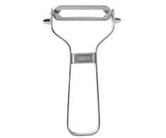 Samura Sharp &amp; Effortless metalinis daržovių skustuvas su dantytais 61 mm peiliais iš japoniško plieno sidabro