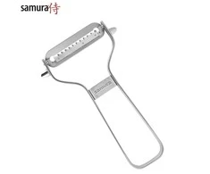 Samura Sharp &amp; Effortless metalinis daržovių skustuvas su Julienne 61 mm peiliu iš japoniško plieno sidabro