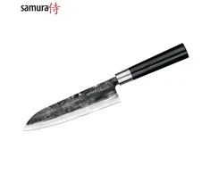 Samura SUPER 5 Universalus virtuvinis peilis Santoku 7,2"/182 mm iš AUS 10 Damasko plieno 60 HRC (5 sluoksniai)