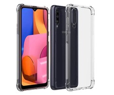 Pferd TakeMe Anti-Shock Extra Protection 0,5 mm Galinio dangtelio dėklas, skirtas Samsung Galaxy A20s (A207F) Skaidrus